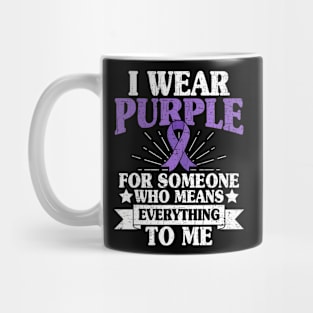 I Wear Purple For Someone Who Means Everything To Me Patient Mug